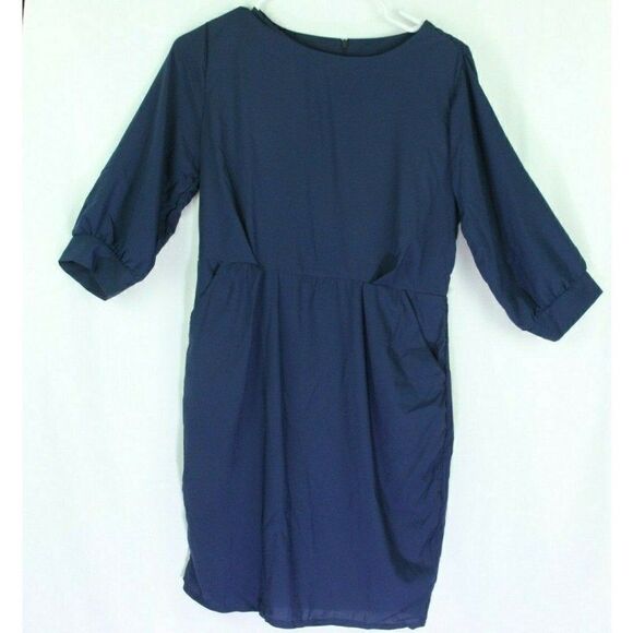 Beidifan Dress Juniors XXL Blue 3/4 Sleeve Pockets Modest - Picture 1 of 6